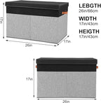 Gowee Large Toy Storage Box with Lid, Sturdy Toys Storage Chest Bin Organizer Basket with Dividers for Kids, Boys, Girls, Nur