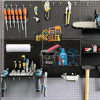 310PCS Pegboard Accessories Organizer Kit, Peg Board Baskets and Paper Towel Holder for 1/8 and 1/4 inch Pegboard Hooks Assor