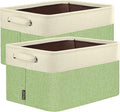 BALEINE 2 Pack Fabric Closet Storage Bins for Shelves, Linen Closet Organizers and Storage, Decorative Baskets for Organizing