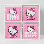 Hello Kitty Set of 2 Durable Storage Cubes with Handles, 10"x10"x10" Cubes