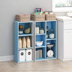 Furinno LUDER Book Shelf, 5-Cube Bookshelf, Reversible Bookcase, 9.4 x 19.5 x 31.5, Easy Assembly, for Living Room, Bedroom, 