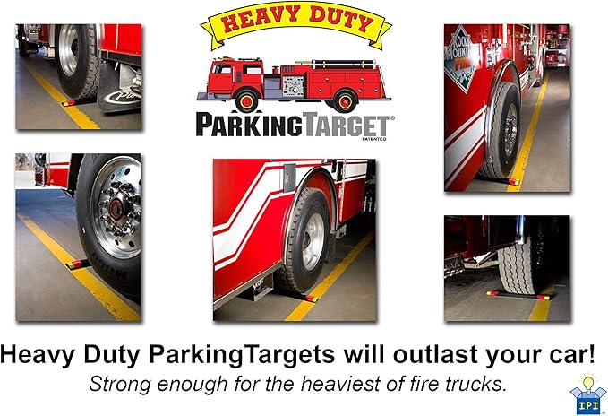 ParkingTarget 16” 1 pcs U.S.A. Garage Heavy Duty Parking Aid Car Stop Indicator Protects Car & Walls Stopper Easy Install Peel and Stick Gadget ipi-100 1 Pack, Part - 16"L x 1.25”H