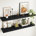Fun Memories 48Inch Floating Shelves, 9.3Inch Deep Rustic Wall Shelves - Extra Deeper & Thicker Wall Mounted Storage Shelf fo
