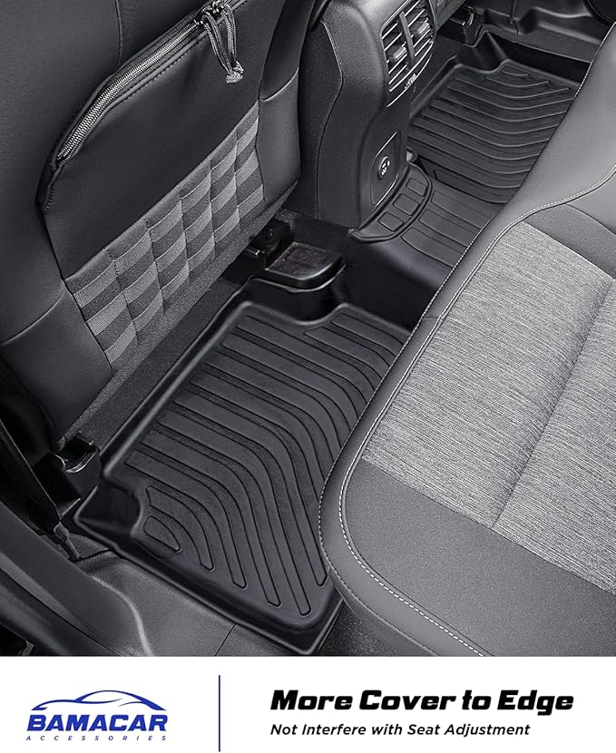 All Weather Floor Mats Cargo Liner for Ford Bronco Sport 2026 2025-2021,TPE Full Set Carpets Trunk Mat for Base Big Bend Badlands Accessories (ONLY for Sport),4pcs