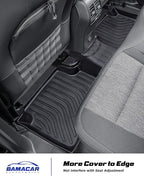 All Weather Floor Mats Cargo Liner for Ford Bronco Sport 2026 2025-2021,TPE Full Set Carpets Trunk Mat for Base Big Bend Badlands Accessories (ONLY for Sport),4pcs