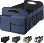 Femuar Car Trunk Organizer, Collapsible, Waterproof, Non-Slip, Blue, 52L, 5 Compartments, Rectangular, Portable, Practical