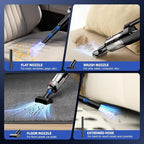 Handheld Vacuum Cleaner, 18000Pa 2 in 1 Cordless Car Vacuum Cleaner&Air Duster, 130W Brushless Motor with 7800mAh Battery, LE