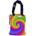 Rainbow Tie Dye Car Garbage Bag,Waterproof Small Car Trash Bag Hanging Back of Seat,Drawstring Hanging Car Trash Bag with Adjustable Buckle for Car Accessories
