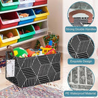 FANKANG Storage Basket,Nursery Hamper Canvas Laundry Basket Foldable with Waterproof PE Coating Storage, Office, Bedroom, Clo