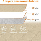 Fab totes 24 Gallons Clothes Storage, Foldable Thick Fabric Blanket Storage Bags, Containers for Organizing Bedroom, Closet, 