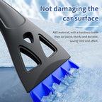 31.5" Snow Brush & Ice Scraper for Car Windshield, 3 in 1 Extendable Snow Brush with Squeegee, Detachable Snow Removal Tool with Comfortable Ergonomic Foam Grip for Cars, Suvs, Trucks, RVs