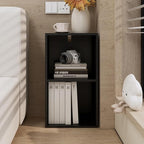 Book Shelf, 2-Tier Bookcase, Wooden Open Cube Storage Organize, 9.3 x 11.8 x 21.1 Bookshelf for Living Room, Bedroom, Home Of
