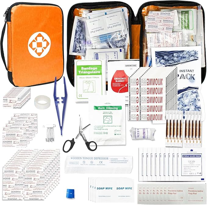 300Piece Portable First Aid Kit Refill Supplies for Car Mini Caming Emergency First Aid Kits Hiking Survival Essential for Ou