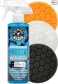 Chemical Guys 5.5" Buffing Pad Sampler Kit - 4 Piece Detailing Set with 3 Professional Foam Car Polishing Pads & 16 oz Polishing Cleaner, for Dual Action and Rotary Polishers Using 5" Backing Plates