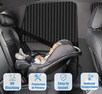 ZATOOTO Window Shades for Car Camping - Privacy Cover and Side Blinds - Protection from Heat and UV for Kids, Family, Pets