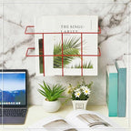 Nuenen 2 Packs MSDS Binder Holder Wall Mount MSDS Binder Rack Mounting Wire 3 Ring Storage for File Magazine Book Sheet Organ