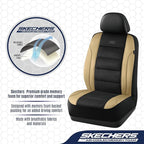 Skechers Men’s Seat Covers, Air-Cooled Memory Foam Car Seat Covers Front Seats, Airbag Compatible,Universal Fit for Most Cars