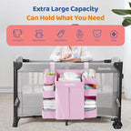 Sweeby Diaper Organizer for Changing Table and Crib - Nursery Diaper Stacker Hanging Caddy for Baby Essentials