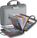 Fireproof File Organizer with Lock, Hard Case Fireproof Document Box with 13 Colorful Pockets Accordion File Folder, Importan
