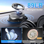 Car Phone Holder for Magsafe [2026 89+LBS Suction & 3700gf Magnetic] 360° Adjustable Cell Phone Mount, Phone Holders for Your Car Accessories Kit for iPhone 17-12 Series