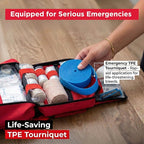 346-Piece First Aid Kit with Tourniquet & Steri-Strips – Physician-Designed Emergency & Trauma Supplies, Waterproof Survival 