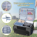 Golf Trunk Organizer Storage with Separate Compartment for 2 Pair Shoes Up to US Mens 16, Golf Car Locker Organizer for
