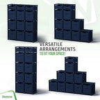 Cube Storage Organizer with Storage Bins Included - The Perfect Closet Organizers and Storage Solution. Includes 12 Storage C