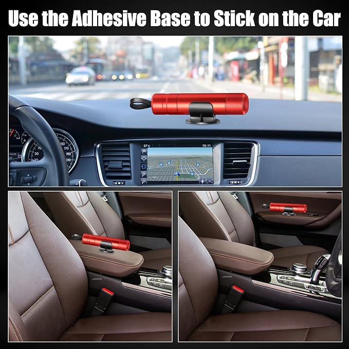 4 Pack 2-in-1 Window Breaker Seatbelt Cutter Upgraded car window breaker tool Under Water, seat belt cutter and glass breaker