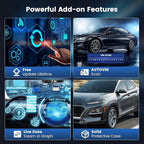 MUCAR CS6 OBD2 Scanner Diagnostic Tool, Engine Transmission BCM Car Scanner, ABS Code Reader, SRS TPMS Scan Tool, 7 Reset