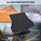 LASFIT Trunk Mat for Ford Fusion 2013-2020 (Only Fit Gasoline Not Fit Hybrid & PHEV) All Weather TPE Mats Custom Fit Cargo Mats for Ford Fusion Car Mats and Cargo Liner, Black