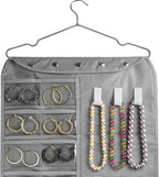BB Brotrade Hanging Jewelry Organizer,Accessories Organizer,56 Pocket Organizer for Holding Jewelries (Grey-56 Pockets)