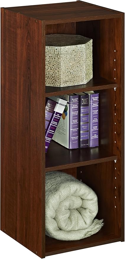 ClosetMaid Stackable 3-Shelf Storage Organizer, Dark Cherry