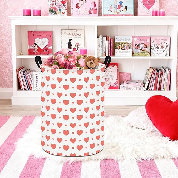 QUEENLALA Large Storage Basket,Laundry Hamper/Bathroom/Home Decor/Collapsible Round Storage Bin,Boys and Girls Hamper/Boxes/C