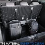 Cargo Lower Mat Backrest Mats for 2018-2026 Honda Odyssey, All Weather TPE Trunk Cargo Liner Mat Accessories(Backrest Mat for 3rd-Row & Lower Mat for Well Area)