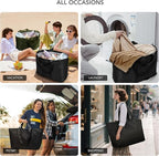 KALIDI 60L Extra Large Duffle Bag, Beach Tote Zipper Utility Oversized Weekender Carrier Travel Shopping Reusable Grocery Bag
