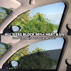 Car Side Window Sunshade Film - Removable Tint for Car Windows | Static Cling & Reusable |Superior UV & Heat Protection | 28" L*20.5" W | | Installation Kit Included (28" L*20.5" W (4 PCS))