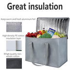 musbus 2 pk Insulated Car Organizer - Collapsible, Multi-Compartment Automotive SUV Trunk Organizer for Storage w/Adjustable Straps - Truck & Car Accessories for Women and Men Grey, gyay