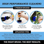 Drillbrush Boat Accessories – Kayak Cleaning Kit – Boat Cleaning Brush Kit – Marine Scrub Brush Attachment for Drill – Rotary