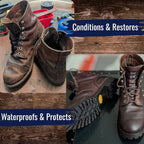 Huberd's Shoe Grease 7.5 oz – Leather Conditioner and Waterproofer for Leather Boots, Shoes, & Gear. Rejuvenates and Protects