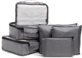 Brookstone Packing Cubes - 6 Piece Compression Packing Cubes for Travel Essentials - Luggage Sets Cube Storage Organizer Bags
