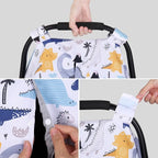 Rquite Baby Car Seat Cover, Carseat Covers Baby Boy, Minky Infant Car Seat Cover Winter, Peekaboo Opening Car Seat Canopy, Mu