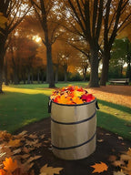 Collapsible Trash can/Folding Garbage Cans,Portable Trash can,Pop Up Trash Can,for Camping Garbage Can Collapsible,Clothes and Toys Recycle bin (BrownColor)