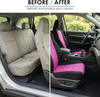 FH Group Automotive Full Car Seat Covers for SUV, Trucks, Sedan and More - Universal Fit Front High Back & Rear Solid Bench D