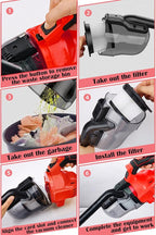 Cordless Vacuum Cleaner for Milwaukee M18 Battery, 5 in 1 Cordless Vacuum with 500W Brushless Motor Max 18000r/Min，50CFM 100A