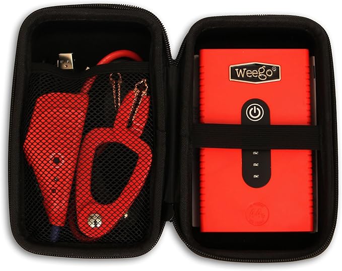 Weego 44s: 2100A Self-Use 12V Lithium Car Battery Jump Starter - USA-Engineered Safe Replacement for Jumper Cables - Car