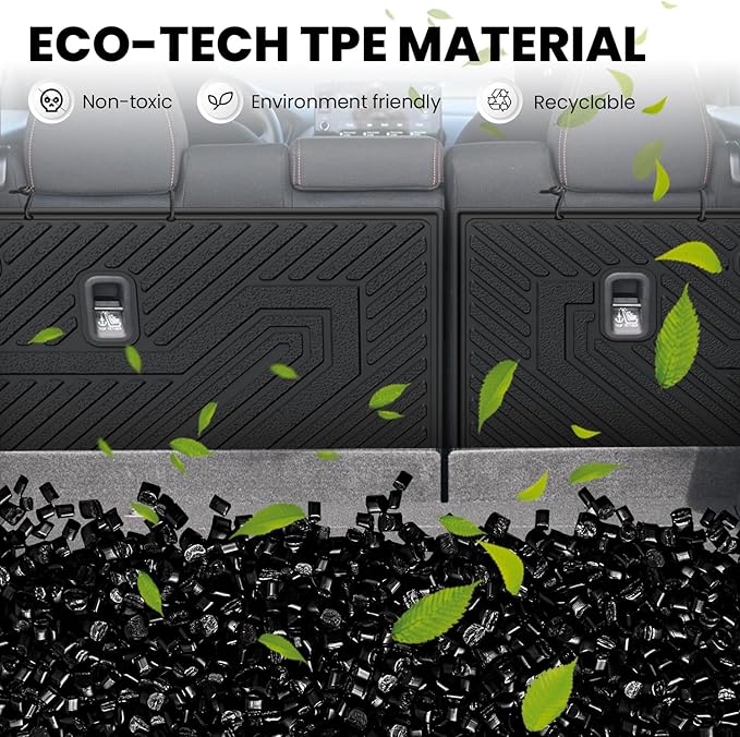LASFIT Rear Seat Back Protector for Honda HR-V 2023-2026,All Weather TPE Pet Friendly Custom Fit HR-V Second Row Back Seat Cover Backseat Mat Liner