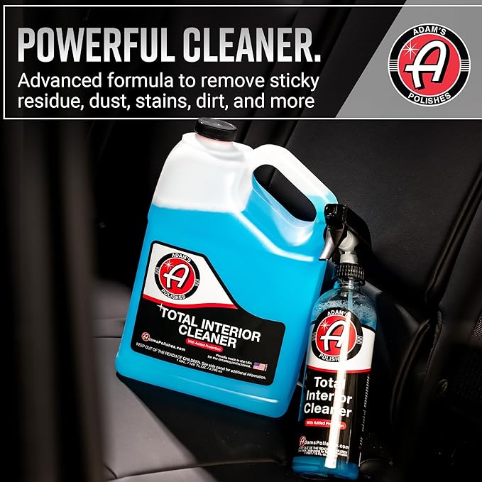 Adam's Polishes Total Interior Cleaner & Protectant, Quick Detailer & SiO2 Protection, Ceramic Infused, Anti-Static, OEM Fini