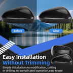 Passenger Side Mirror Cover Replacement for Ford Fusion 2013-2022 - Right Side Mirror Covers, Rear View Mirrors Cap Accessories Carbon Fibre, Without Lamp
