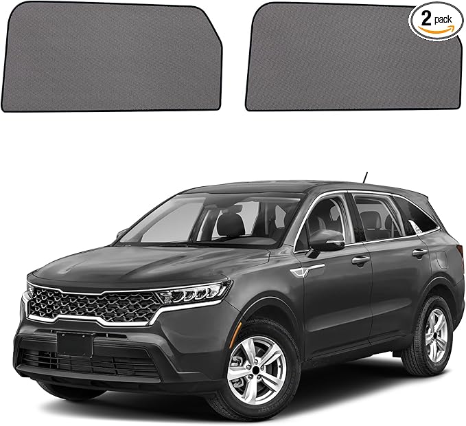 Car Window Shades for 2021-2023 Kia Sorento - Rear Side Window Sun Shade for Baby, Breathable Mesh Car Privacy Window Covers, UV Protection and Heat Insulation for Road Trips, Napping, Camping