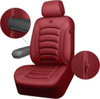 CAR PASS 3D Foam PU Leather Car Seat Covers, Universal Seat Covers Full Sets for Trucks SUV Sedan Automotive Seat Covers Armr